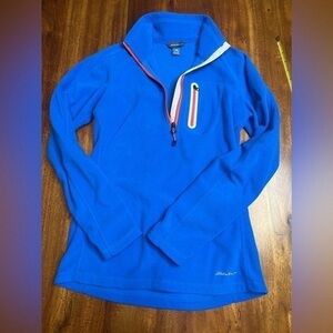 Blue Half-Zip Women's Sweater